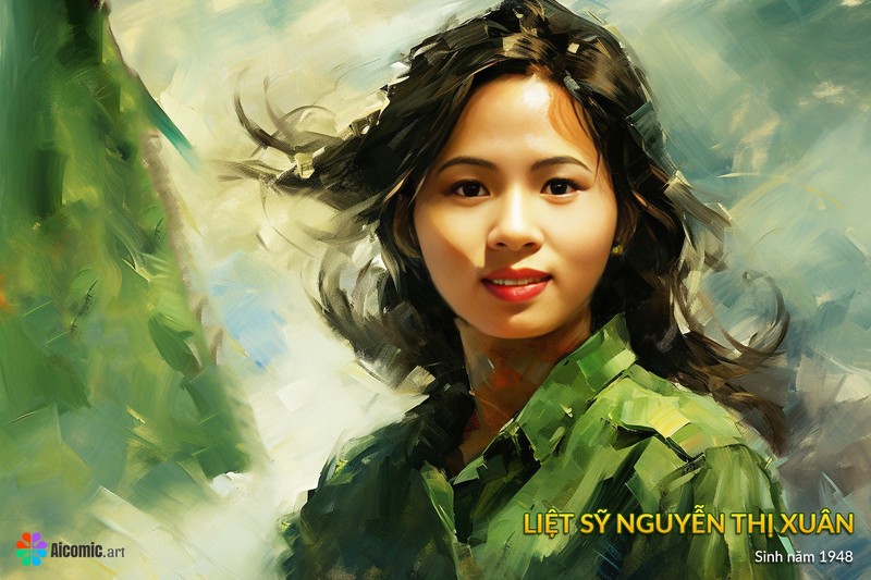 Chùm ảnh: Chân dung 10 cô gái Ngã ba Đồng Lộc phục dựng bằng AI - Hình 14 Chum anh: Chan dung 10 co gai Nga ba Dong Loc phuc dung bang AI-Hinh-14