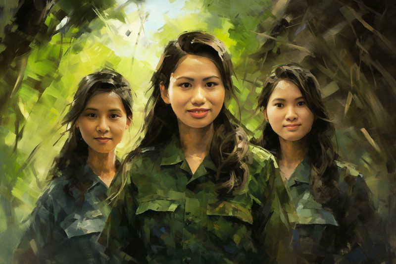 Chùm ảnh: Chân dung 10 cô gái Ngã ba Đồng Lộc phục dựng bằng AI - Hình 23 Chum anh: Chan dung 10 co gai Nga ba Dong Loc phuc dung bang AI-Hinh-23