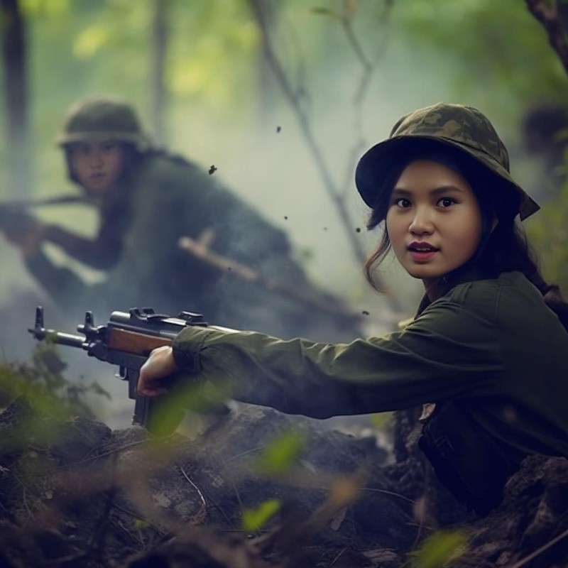 Chùm ảnh: Chân dung 10 cô gái Ngã ba Đồng Lộc phục dựng bằng AI - Hình 3 Chum anh: Chan dung 10 co gai Nga ba Dong Loc phuc dung bang AI-Hinh-3