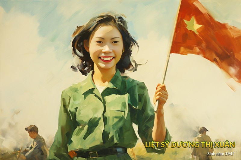 Chùm ảnh: Chân dung 10 cô gái Ngã ba Đồng Lộc phục dựng bằng AI - Hình 8 Chum anh: Chan dung 10 co gai Nga ba Dong Loc phuc dung bang AI-Hinh-8