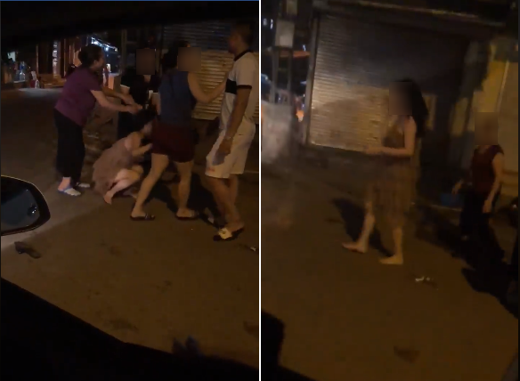 Dan mang soi mau voi kieu danh ghen ghi ke thu 3 xuong duong o Ha Noi-Hinh-2