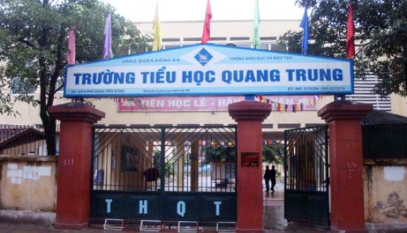 Ha Noi: Xac minh co giao truong Quang Trung bat hoc sinh tat ban 50 cai