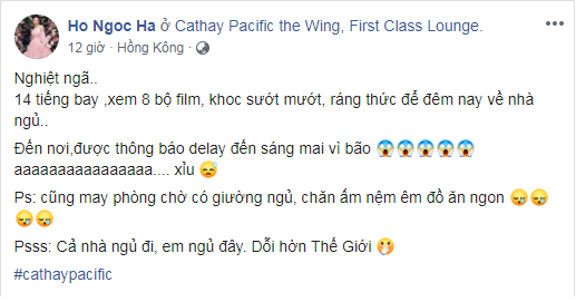 Lien tuc khoc tren may bay, Ho Ngoc Ha khien cong dong mang phat sot