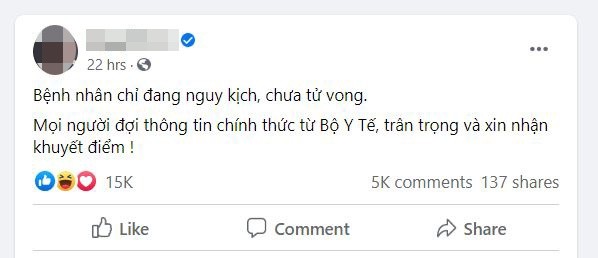 Moi Facebooker Nguyen Sin lam viec vu loan tin nguoi chet vi Covid-19