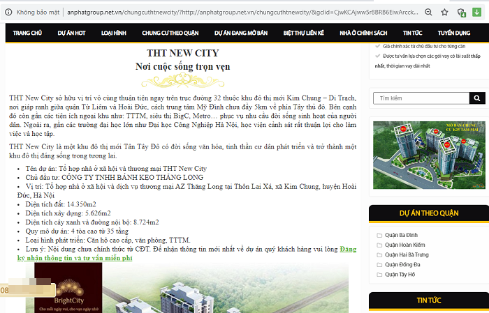 AZ Thang Long “lot xac” THT New City... tai tieng the nao?