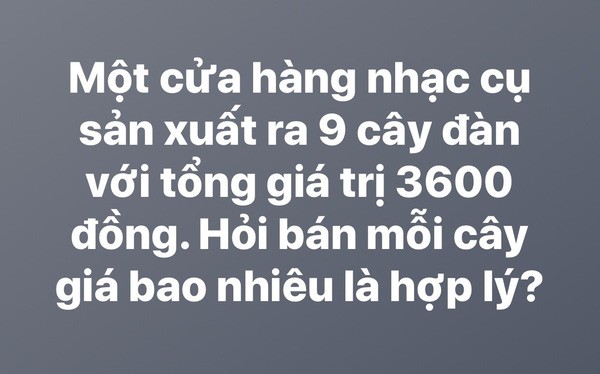 Tranh cai bai toan “3600 : 9 = 400” cua cau hoc sinh