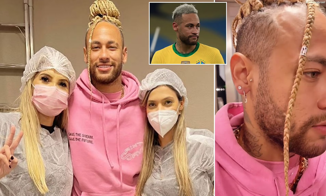 Neymar trinh lang kieu toc moi cuc “di”