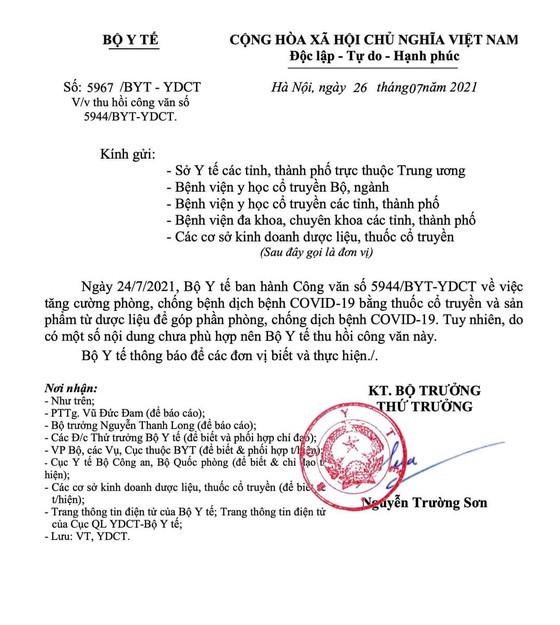 Lum xum 12 thuoc ho tro tri Covid-19: Lo bang gia Sao Thai Duong 