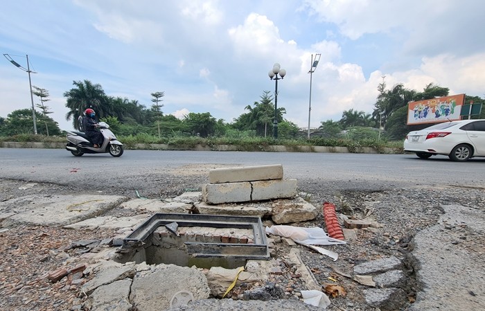 Ha Noi: “Bay chet nguoi” o du an cai tao duong tinh 427 Thuong Tin-Hinh-8