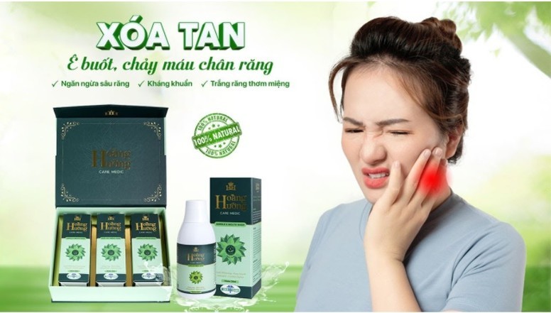 Nuoc suc mieng Hoang Huong Care Medic “no” cong dung nhu thuoc?