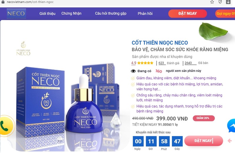 Xit hong, suc mieng Cot Thien Ngoc NECO quang cao “lao”: Ai dung sau Cty TM&DV Cstar?-Hinh-3