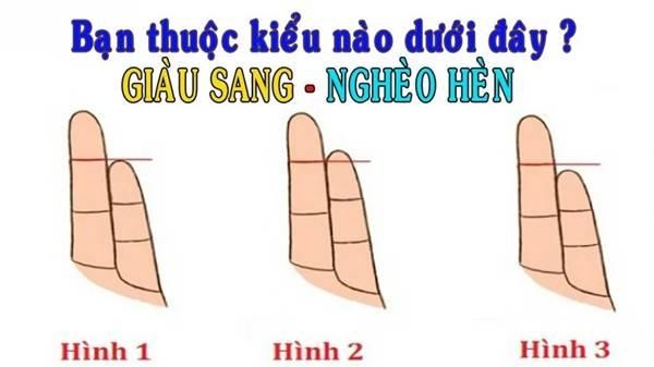 Gio ban tay 5 giay nhin do dai cac ngon: Biet ngay tinh cach va tuong lai