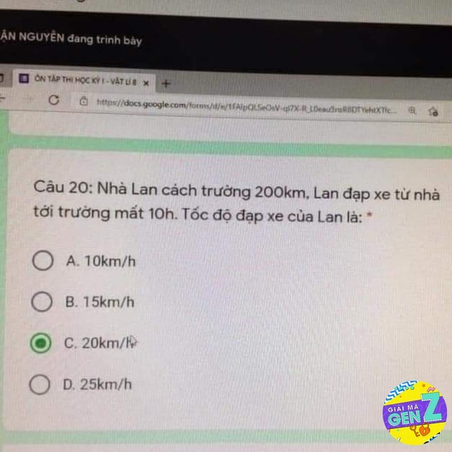 De thi “Lan dot bien” khien Gen Z can loi: Dap an thi dung nhung logic no la lam!