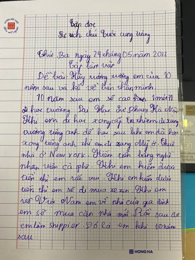 Bai viet ve tuong lai cua cau be 9 tuoi khien dan mang “do khoc do cuoi”