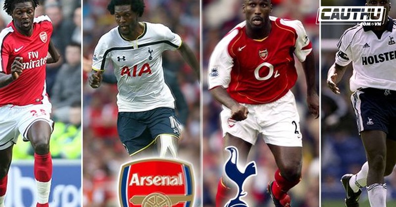 Top 4 ngoi sao tung khoac ao ca Arsenal lan Tottenham