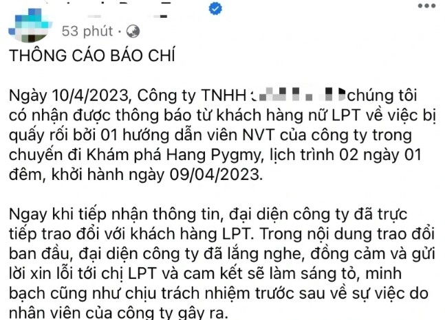Nu du khach bi huong dan vien quay roi khi kham pha hang dong o Quang Binh-Hinh-3