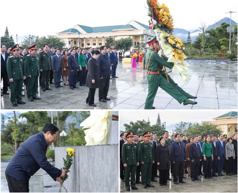 Thu tuong lam viec voi Ban Thuong vu Tinh uy Lai Chau