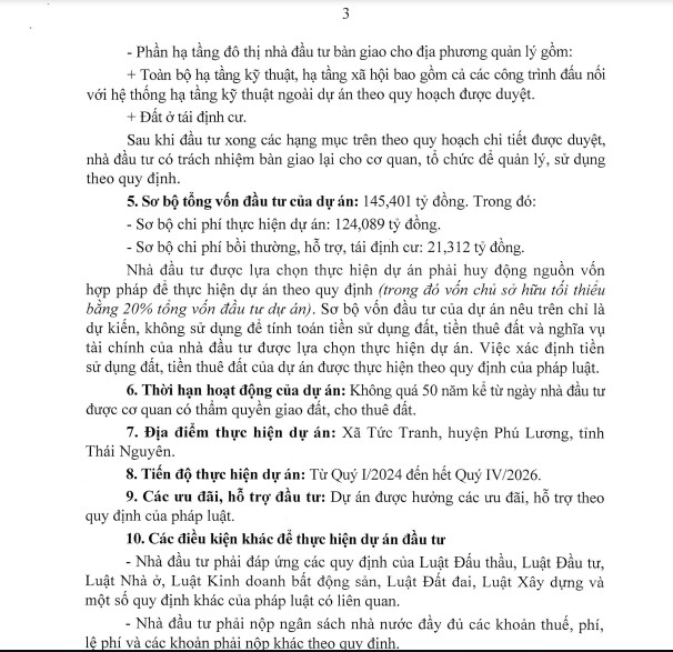 Ai dung sau Cty Thang Loi muon lam KDC 145 ty o Thai Nguyen?