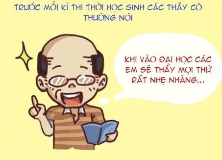 Khac biet giua hoc sinh, sinh vien qua anh che ngo nghinh-Hinh-11