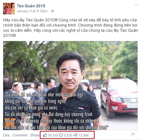 Dan mang dap tat tin don Tao Quan bi cam chieu