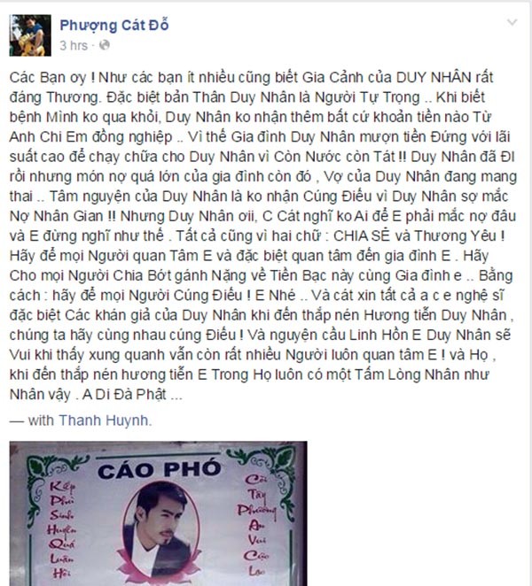 Cat Phuong dinh chinh tin vo Duy Nhan co bau-Hinh-2