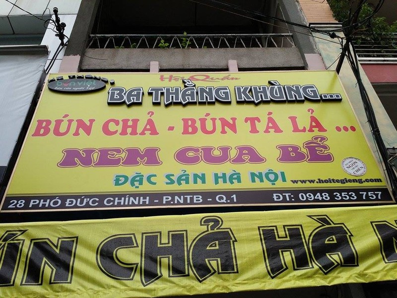 Hinh anh va tho ba dao o quan bun cha Le Roi