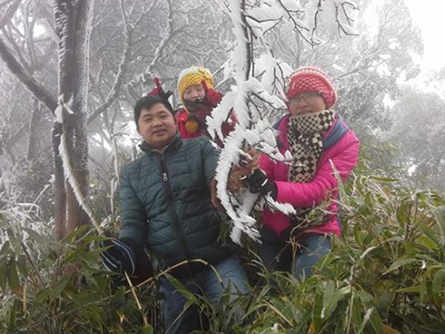 Khong khi lanh tang cuong: Mien Bac ret dam, vung nui co tuyet