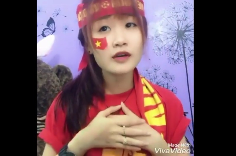 Nu sinh Can Tho hat co vu DT Viet Nam gay sot