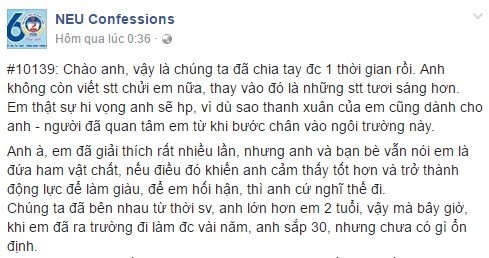 Chia tay ban trai vi 30 tuoi khong mua noi xe may