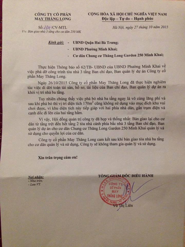 CDT Thang Long Garden xin ban giao cong trinh sai pham cho dan-Hinh-2