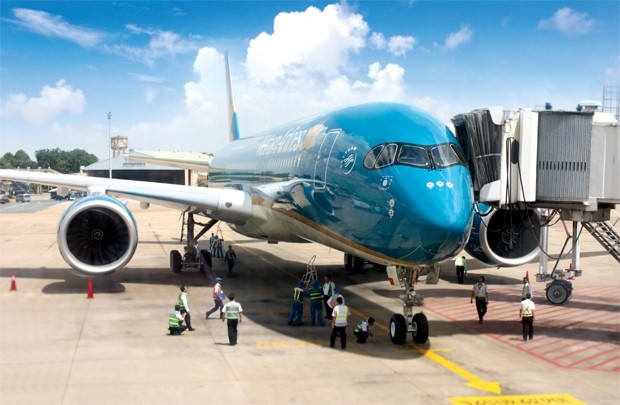 Soi noi that may bay Airbus A350-900 Vietnam Airlines