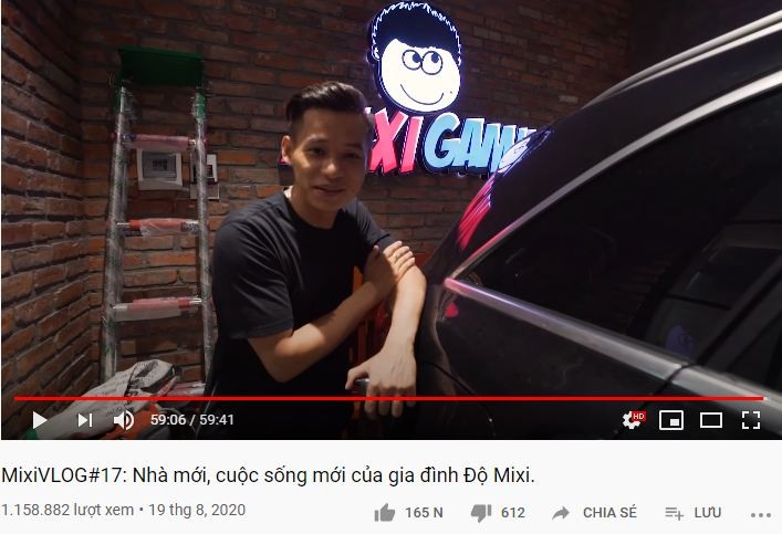 Do Mixi tu pha ky luc khi tung vlog gioi thieu biet thu moi