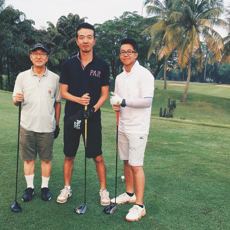 Matt Liu tren san golf chuan nam than khien Huong Giang dieu dung-Hinh-2