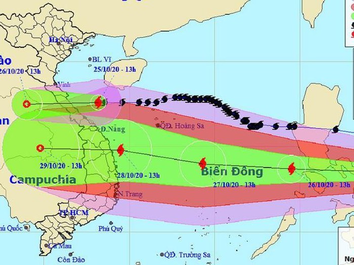 Du bao thoi tiet: Bien Dong sap co bao so 9, huong vao Nam Trung bo