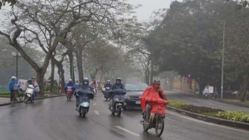 Thoi tiet hom nay 18/1: Khong khi lanh tang cuong o mien Bac