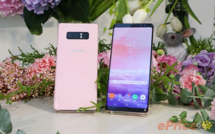 Galaxy Note 8 mau hong vua ra mat tai Dai Loan