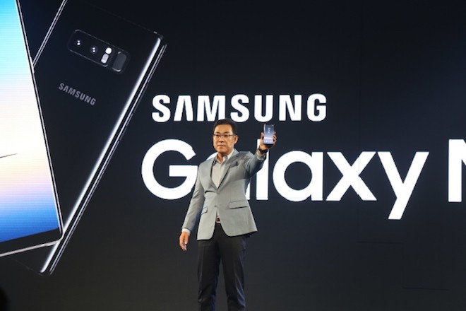 Samsung cong bo gia va ngay len ke cua Galaxy Note8 tai Viet Nam