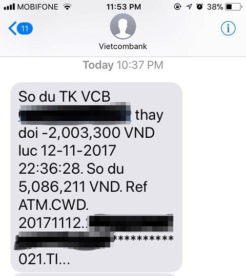 Them chu the ATM Vietcombank bi rut trom tien luc nua dem