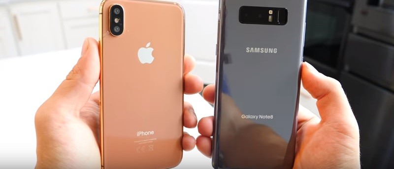 Galaxy Note 8, iPhone X va van de bao mat tren smartphone