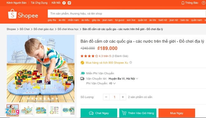 Shopee ban do choi co ban do TQ chua “duong luoi bo“