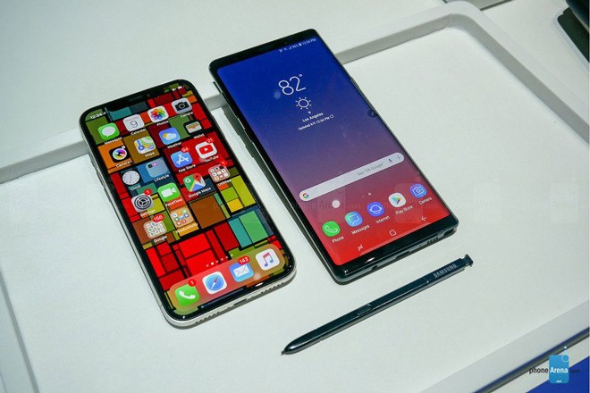 Galaxy Note 9 thu do ben voi iPhone X