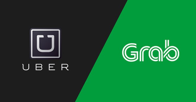 Uber va Grab bi Singapore phat 13 trieu SGD vi sap nhap