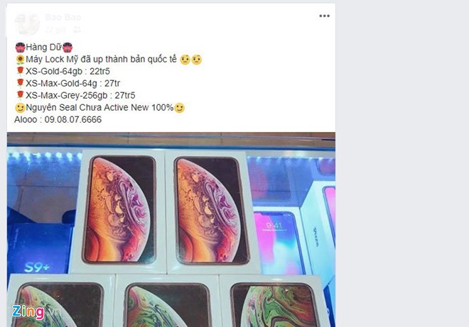 iPhone XS va XS Max 'doi lot' quoc te, rao ban gia thap o VN