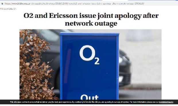 Ericsson xac nhan su co sap mang va xin loi nguoi dung