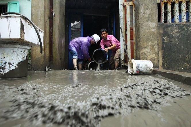 Mua lu o Quang Ninh: Nhung hinh anh dau long khi nuoc rut