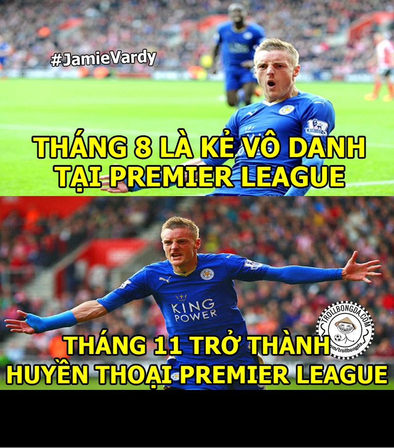 Anh che bong da: Jamie Vardy nhan qua bong vang the gioi