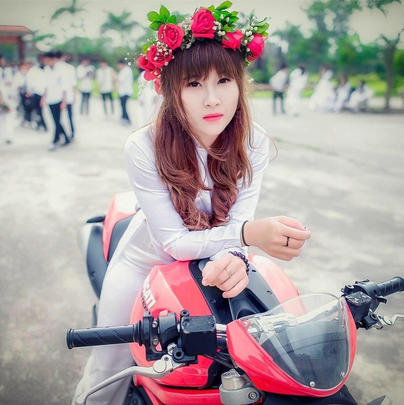 Hot girl Hai Duong xinh dep, tinh nghich 