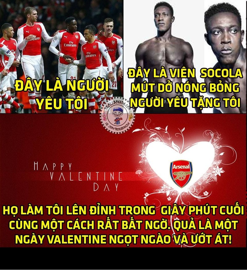 Anh che bong da: Welbeck tang chocolate cho fan Arsenal ngay Valentine-Hinh-2