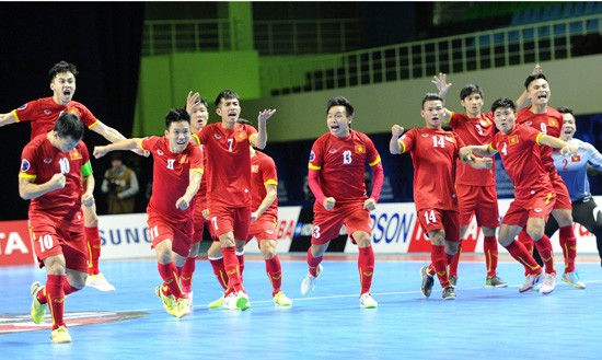 Tuyen Futsal Viet Nam duoc thuong 1 ty dong sau chien tich