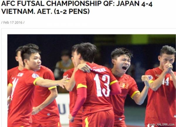 Bao Tay noi gi ve chien tich cua DT Futsal Viet Nam?